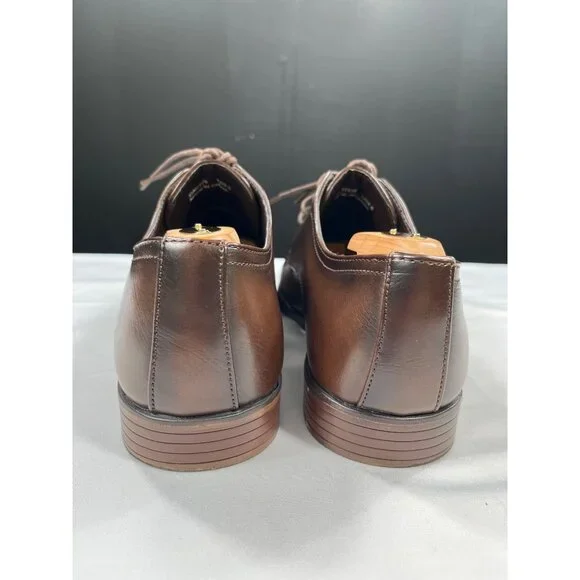 Tayno Brown Leather Oxfords SKU 7503 Size 9.5 - Picture 5 of 11